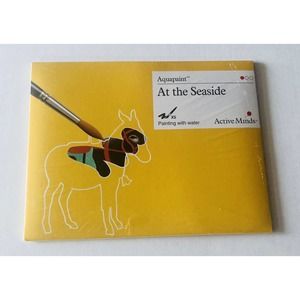 Dementia Therapy Water Painting Kit Active Minds 5-Pack Seaside Reusable Canvas